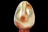 Polished Polychrome Jasper Egg - Madagascar #134584-1